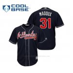 Camiseta Beisbol Hombre Atlanta Braves Greg Maddux Cool Base Alternato 2019 Azul