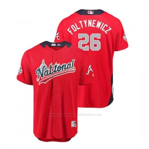 Camiseta Beisbol Hombre All Star Game Atlanta Braves Mike Foltynewicz 2018 1ª Run Derby National League Rojo