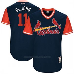 Camiseta Beisbol Hombre St. Louis Cardinals 2017 Little League World Series Paul Dejong Azul