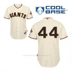 Camiseta Beisbol Hombre San Francisco Giants Willie Mccovey 44 Crema 1ª Cool Base