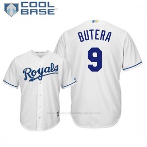 Camiseta Beisbol Hombre Kansas City Royals Drew Butera Cool Base 1ª Blanco