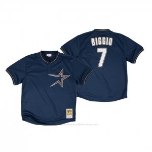 Camiseta Beisbol Hombre Houston Astros Craig Biggio Autentico 1997 Bp Mesh Azul