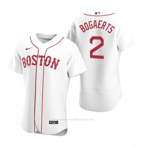 Camiseta Beisbol Hombre Boston Red Sox Xander Bogaerts Autentico 2020 Alterno Blanco