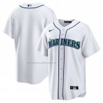 Camiseta Beisbol Hombre Seattle Mariners Primera Replica Blanco