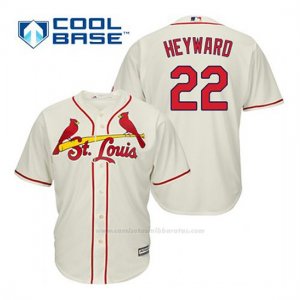 Camiseta Beisbol Hombre St. Louis Cardinals Jason Heyward 22 Crema Alterno Cool Base