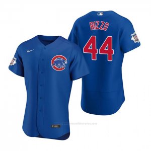 Camiseta Beisbol Hombre Chicago Cubs Anthony Rizzo Autentico 2020 Alterno Azul