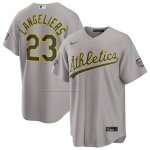 Camiseta Beisbol Hombre Oakland Athletics Shea Langeliers 2026 All Star Replica Gris