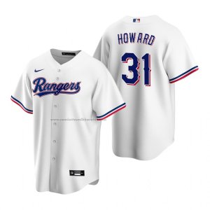 Camiseta Beisbol Hombre Texas Rangers Spencer Howard Replica Primera Blanco