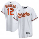 Camiseta Beisbol Hombre Baltimore Orioles Dylan Beavers Primera Replica Blanco Camiseta Beisbol Hombre Baltimore Orioles Dylan Beavers Primera Replica Blanco