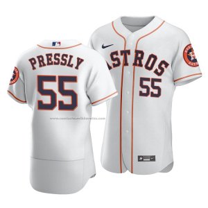 Camiseta Beisbol Hombre Houston Astros Ryan Pressly Autentico Primera Blanco