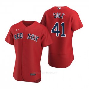 Camiseta Beisbol Hombre Boston Red Sox Chris Sale Autentico Alterno 2020 Rojo