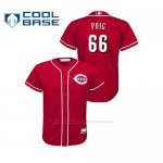 Camiseta Beisbol Nino Cincinnati Reds Yasiel Puig Cool Base Majestic Alternato Rojo