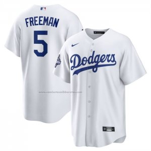 Camiseta Beisbol Hombre Los Angeles Dodgers Freddie Freeman Campeones Serie Mundial 2025 Primera Replica Blanco(1) Camiseta Beisbol Hombre Los Angeles Dodgers Freddie Freeman Campeones Serie Mundial 2025 Primera Replica Blanco(1)