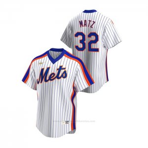 Camiseta Beisbol Hombre New York Mets Steven Matz Cooperstown Collection Primera Blanco