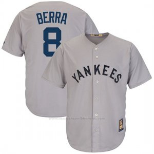 Camiseta Beisbol Hombre New York Yankees Yogi Berra Gris Cooperstown Coleccion