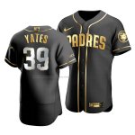 Camiseta Beisbol Hombre San Diego Padres Kirby Yates Golden Edition Autentico Negro