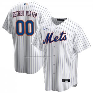 Camiseta Beisbol Hombre New York Mets Primera Pick-A-Player Retired Roster Replica Blanco