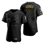 Camiseta Beisbol Hombre Chicago White Sox Jose Abreu Negro 2021 Salute To Service