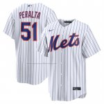 Camiseta Beisbol Hombre New York Mets Freddy Peralta Primera Replica Blanco