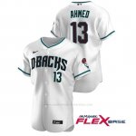 Camiseta Beisbol Hombre Arizona Diamondbacks Nick Ahmed Autentico 2020 Alternato Blanco Verde