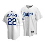 Camiseta Beisbol Nino Los Angeles Dodgers Clayton Kershaw 2020 Primera Replica Blanco