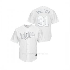 Camiseta Beisbol Hombre Minnesota Twins Devin Smeltzer 2019 Players Weekend Replica Blanco