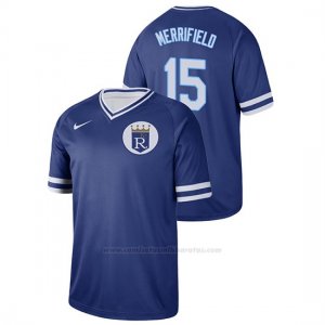 Camiseta Beisbol Hombre Kansas City Royals Whit Merrifield Cooperstown Collection Legend Azul