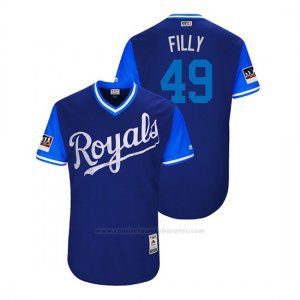 Camiseta Beisbol Hombre Kansas City Royals Heath Fillmyer 2018 Llws Players Weekend Filly Royal