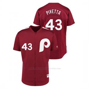 Camiseta Beisbol Hombre Philadelphia Phillies Nick Pivetta 1979 Saturday Night Special Autentico Rojo