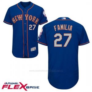 Camiseta Beisbol Hombre New York Mets 27 Jeurys Familia Flex Base