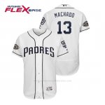 Camiseta Beisbol Hombre San Diego Padres Manny Machado Flex Base 50th Aniversario Home Blanco