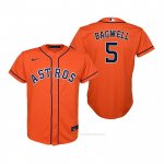 Camiseta Beisbol Nino Houston Astros Jeff Bagwell Replica Alterno Naranja