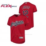 Camiseta Beisbol Nino Cleveland Indians Francisco Lindor Cool Base Majestic Alternato Rojo