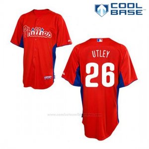 Camiseta Beisbol Hombre Philadelphia Phillies Chase Utley 26 Rojo Cool Base
