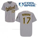 Camiseta Beisbol Hombre Oakland Athletics Glenn Hubbard 17 Gris Cool Base