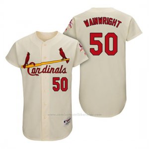 Camiseta Beisbol Hombre St. Louis Cardinals Adam Wainwright Crema 1967 Turn Back The Clock Autentico