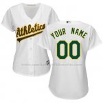 Camiseta Mujer Oakland Athletics Personalizada Blanco