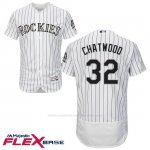 Camiseta Beisbol Hombre Colorado Tyler Chatwood 32 Blanco Flex Base