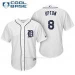 Camiseta Beisbol Hombre Detroit Tigers 2017 Estrellas y Rayas Justin Upton Blanco Cool Base