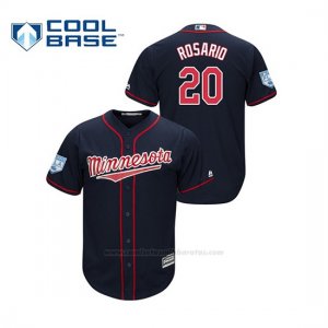 Camiseta Beisbol Hombre Minnesota Twins Eddie Rosario 2019 Entrenamiento de Primavera Cool Base Azul