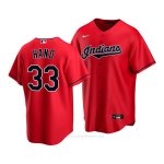 Camiseta Beisbol Nino Cleveland Indians Brad Hand Replica Alterno 2020 Rojo