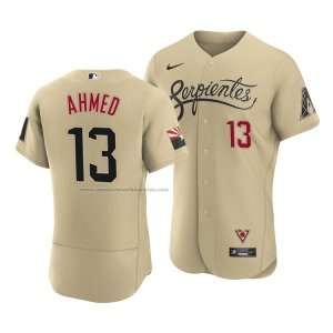 Camiseta Beisbol Hombre Arizona Diamondbacks Nick Ahmed 2021 City Connect Autentico Oro