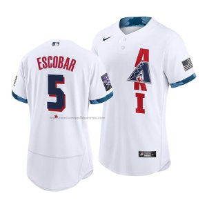 Camiseta Beisbol Hombre Arizona Diamondbacks Eduardo Escobar 2021 All Star Autentico Blanco