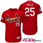 Camiseta Beisbol Hombre St. Louis Cardinals Dexter Fowler Scarlet 2017 Entrenamiento de Primavera Flex Base Jugador