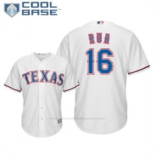 Camiseta Beisbol Hombre Texas Rangers Ryan Rua Cool Base 1ª Blanco