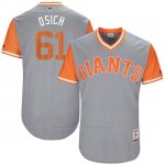 Camiseta Beisbol Hombre San Francisco Giants 2017 Little League World Series Josh Osich Gris