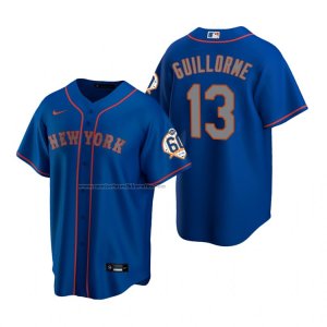 Camiseta Beisbol Hombre New York Mets Luis Guillorme Replica Azul