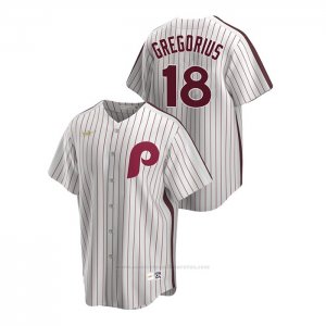 Camiseta Beisbol Hombre Philadelphia Phillies Didi Gregorius Cooperstown Collection Primera Blanco