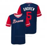 Camiseta Beisbol Nino Atlanta Braves Freddie Freeman 2018 Llws Players Weekend Andrew Azul