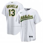 Camiseta Beisbol Hombre Oakland Athletics Gio Urshela Primera Replica Blanco